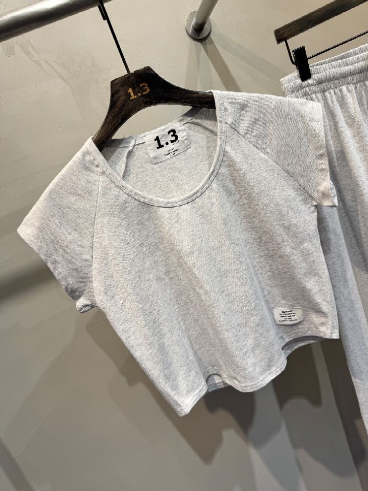 1.3韓國東大門代購女士新品26夏季推薦時尚休閑套裝套裝1.3_ONE THREE套裝