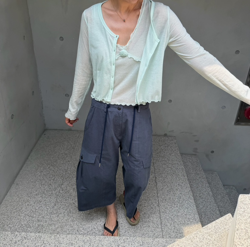 OLI SEOUL韓國直郵實拍女士新品26夏季時尚人氣長袖T恤開衫OLI SEOUL長袖T恤