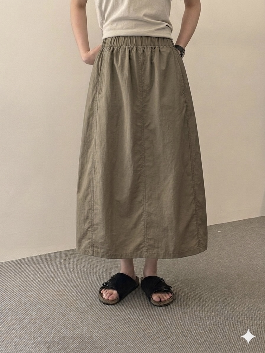 MONE-A韓國東大門代購女士新品時尚熱賣人氣26夏季休閑長裙MONE-A長裙圖色2