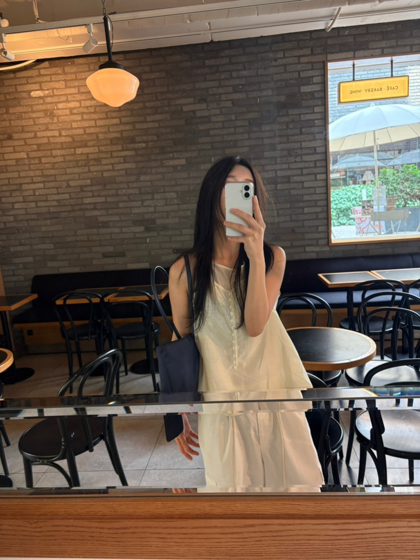 FOR TAPE韓國直郵女裝新款人氣推薦休閑熱賣吊帶背心紐扣FOR TAPE吊帶/背心
