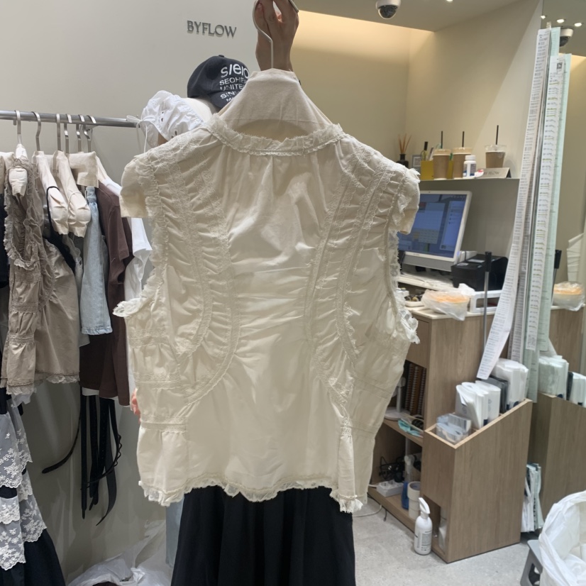 BY FLOW韓國直郵實拍女裝新品時尚推薦26夏季人氣休閑馬甲BY FLOW馬甲