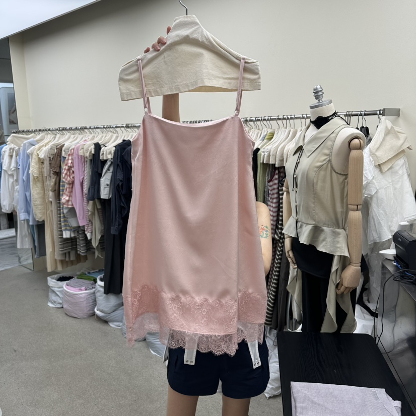 AMOEBA韓國直郵女士新款人氣時尚熱賣26夏季休閑連衣裙緞AMOEBA連衣裙