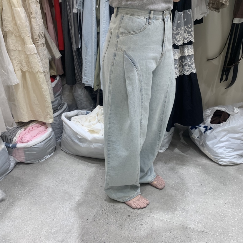 BY FLOW韓國直郵女裝新款推薦人氣時尚休閑26夏季牛仔褲BY FLOW牛仔褲