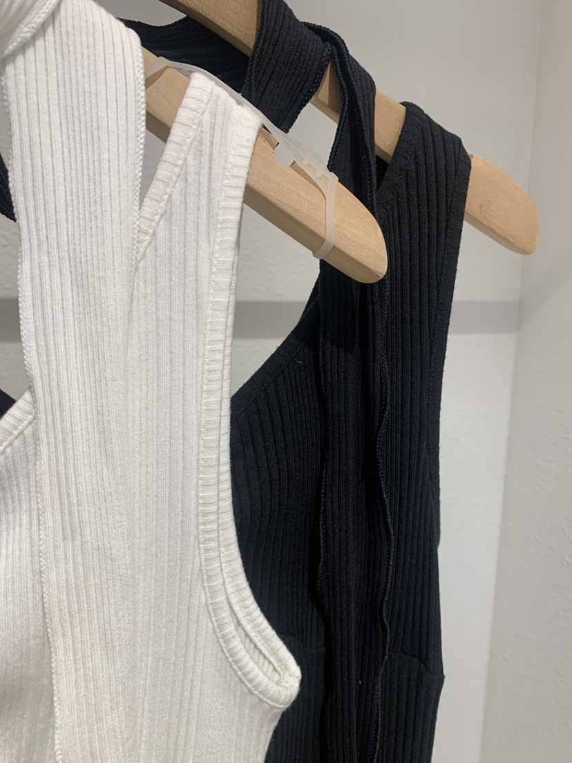 IR BIEN/BIENBIEN韓國直郵實拍女士新品休閑吊帶背心含圍巾無袖IR BIEN/BIENBIEN吊帶/背心