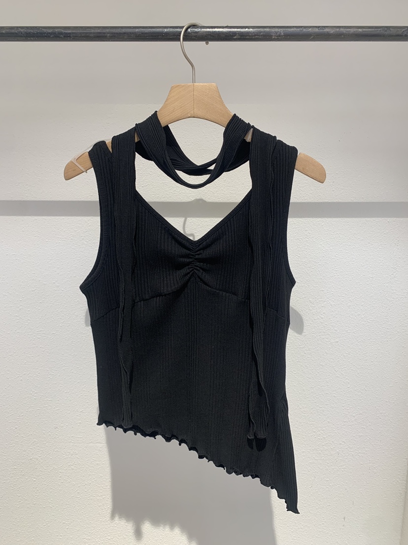 IR BIEN/BIENBIEN韓國直郵實拍女士新品休閑吊帶背心含圍巾無袖IR BIEN/BIENBIEN吊帶/背心圖色2