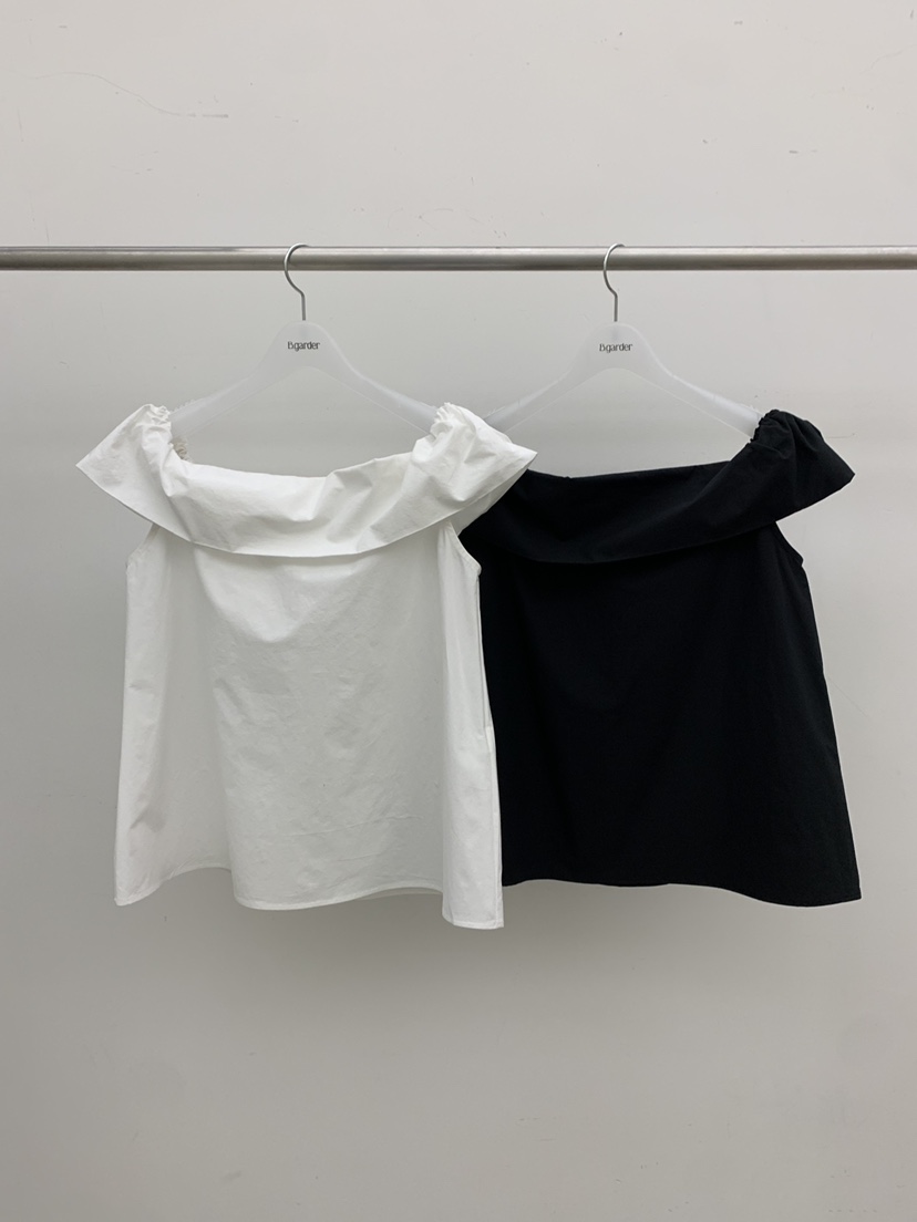 B_GARDER韓國代購女裝新品休閑人氣熱賣時尚襯衫蕾絲衫露肩B.GARDER襯衫/蕾絲衫