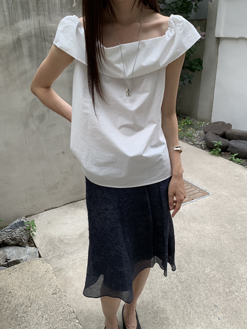 B_GARDER韓國代購女裝新品休閑人氣熱賣時尚襯衫蕾絲衫露肩B.GARDER襯衫/蕾絲衫
