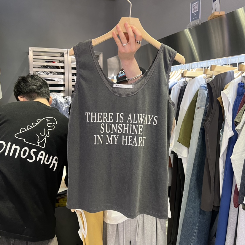 BANY ANCO韓國東大門代購女士新品時尚休閑吊帶背心蕾絲BANY ANCO吊帶/背心圖色2