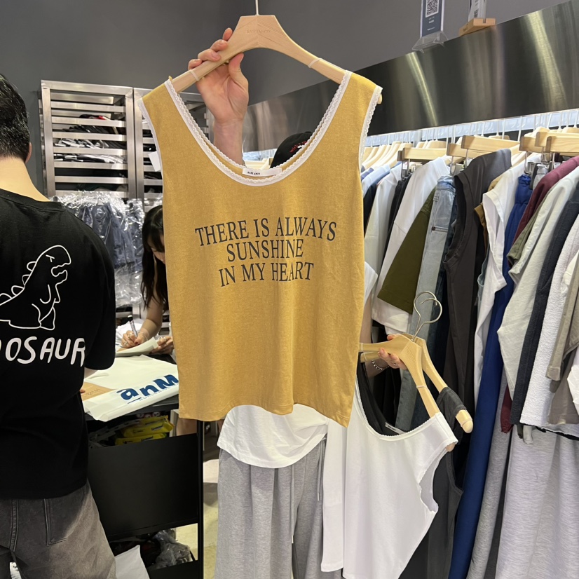BANY ANCO韓國東大門代購女士新品時尚休閑吊帶背心蕾絲BANY ANCO吊帶/背心圖色3