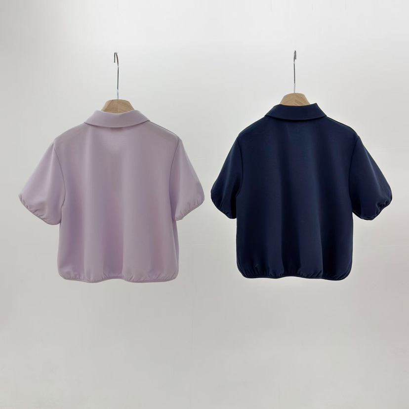 RUMBA韓國東大門代購女士新品人氣熱賣休閑襯衫蕾絲衫拉鏈RUMBA襯衫/蕾絲衫