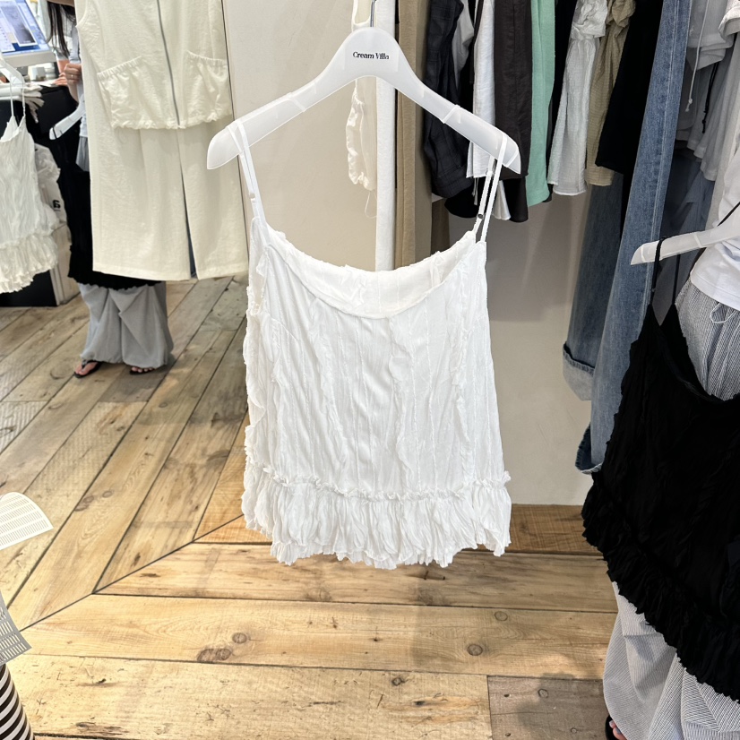 CREAM VILLA韓國直郵女士新款休閑吊帶背心CREAM VILLA吊帶/背心圖色1
