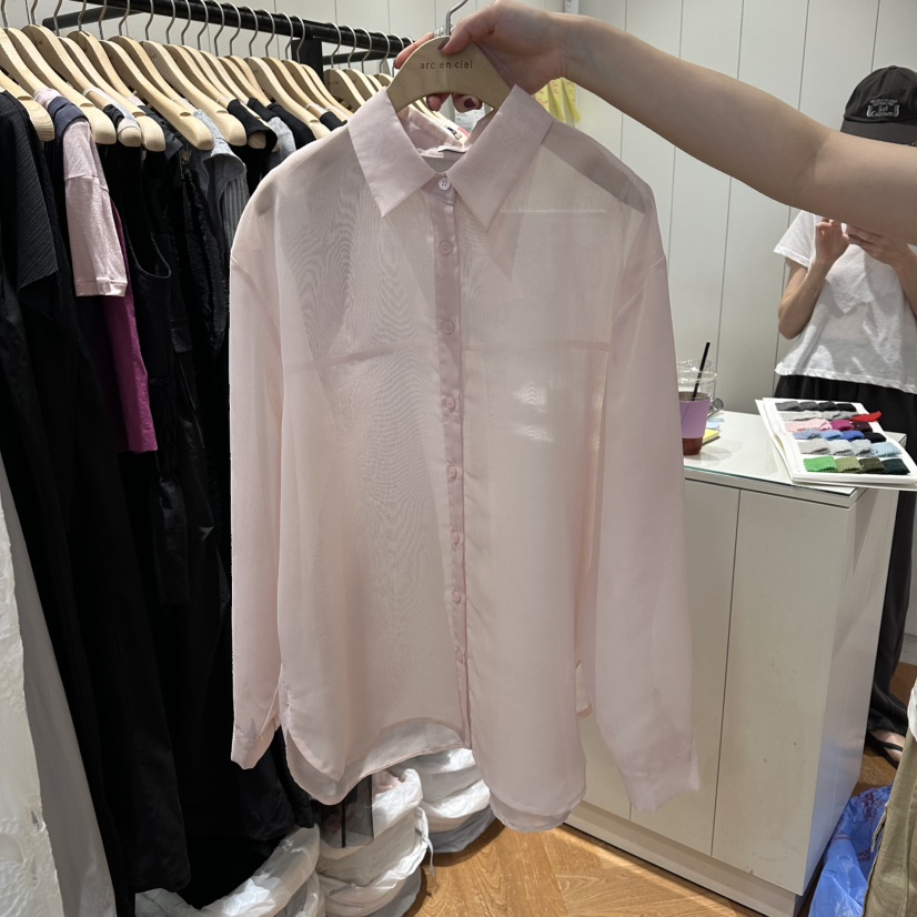 ARC韓國直郵實拍女士新品26夏季熱賣休閑推薦人氣襯衫蕾絲衫ARC EN CIEL襯衫/蕾絲衫圖色3