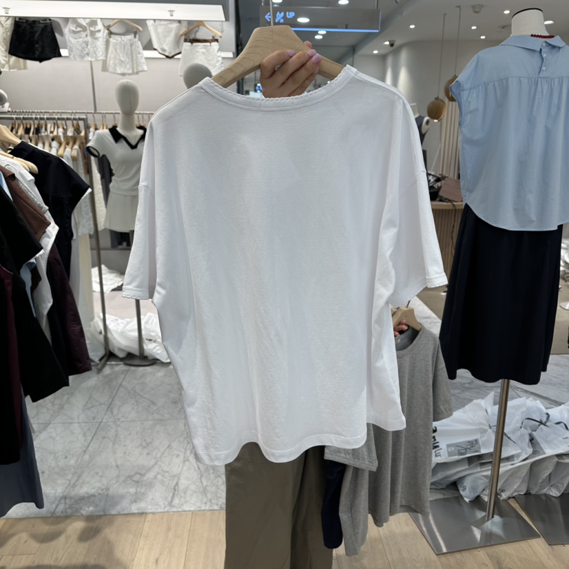 REVE-L韓國直郵女裝新品熱賣時尚26夏季人氣推薦休閑T恤REVE-LT恤