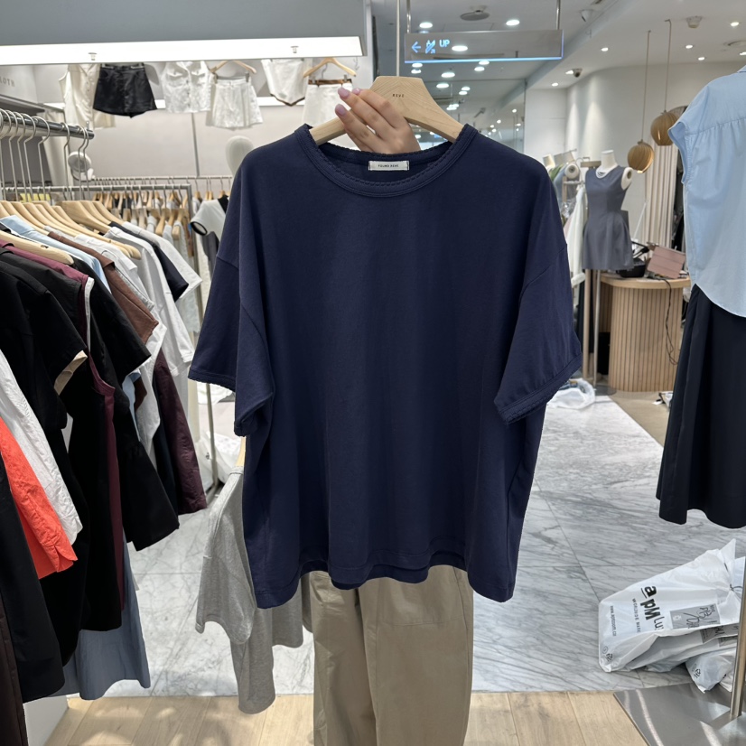 REVE-L韓國直郵女裝新品熱賣時尚26夏季人氣推薦休閑T恤REVE-LT恤圖色4