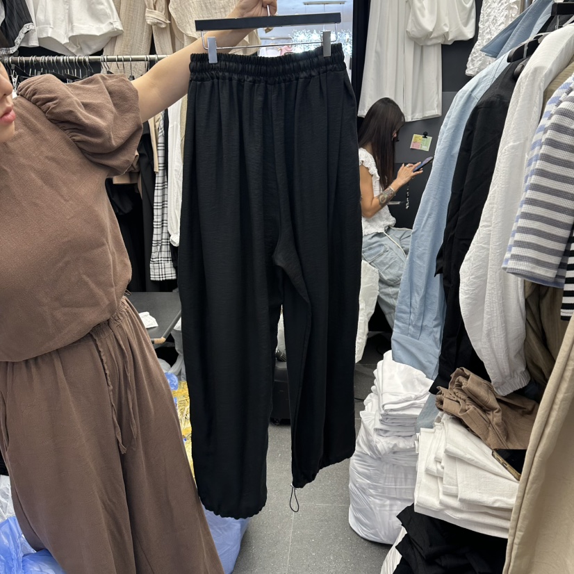 A-DEL韓國直郵實拍女裝新款熱賣26夏季時尚休閑人氣休閑褲A-DEL休閑褲