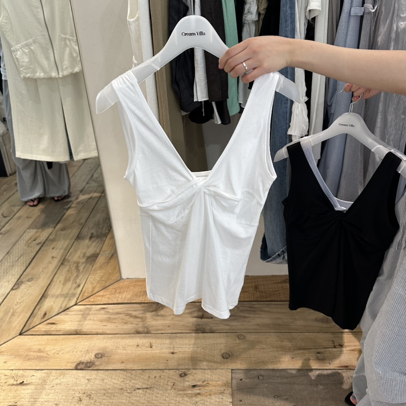 CREAM VILLA韓國東大門代購女士新品人氣吊帶背心無袖CREAM VILLA吊帶/背心圖色2