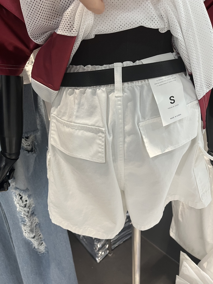 EL BOSQUE韓國直郵實拍女裝新品時尚熱賣休閑推薦短褲棉EL BOSQUE短褲