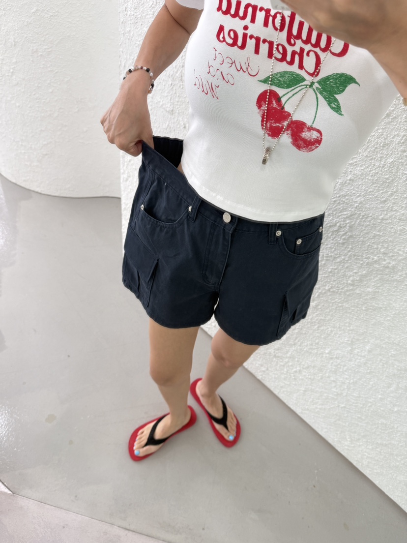 EL BOSQUE韓國直郵實拍女裝新品時尚熱賣休閑推薦短褲棉EL BOSQUE短褲圖色2