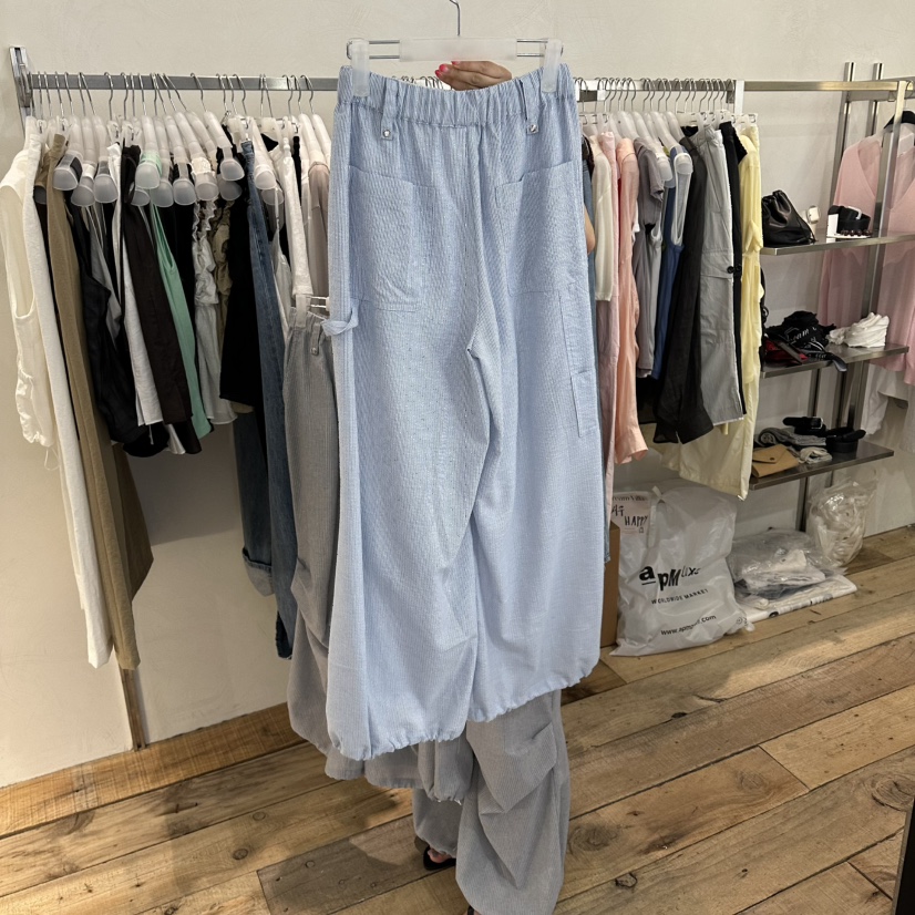 CREAM VILLA東大門實拍韓國女士新品26夏季休閑褲CREAM VILLA休閑褲