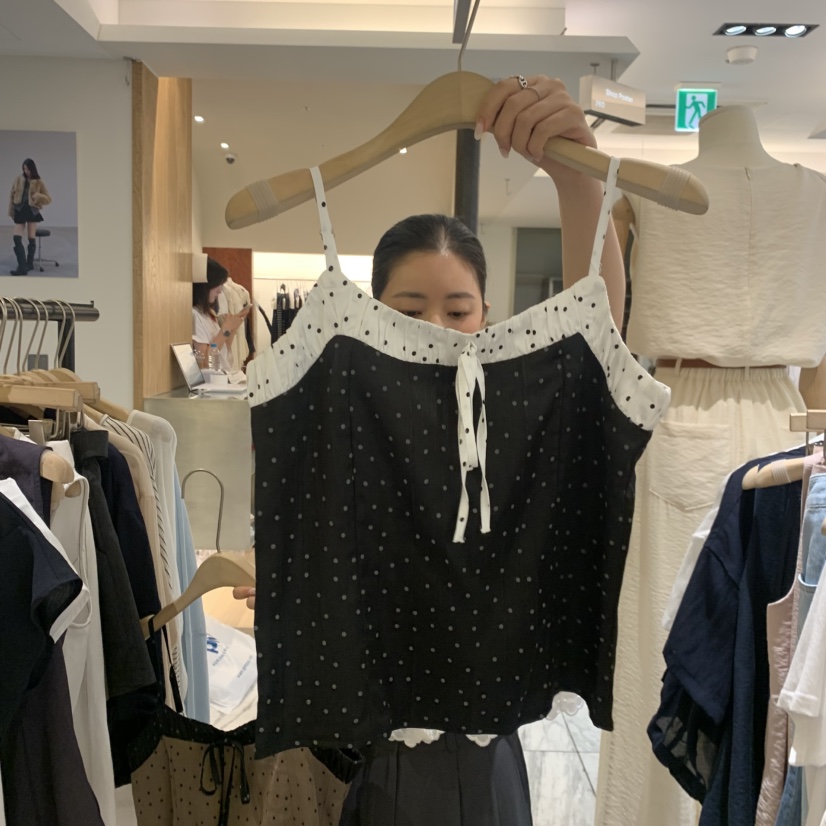 W AND J韓國東大門直郵女裝新品時尚熱賣推薦吊帶背心無袖W AND J吊帶/背心圖色1