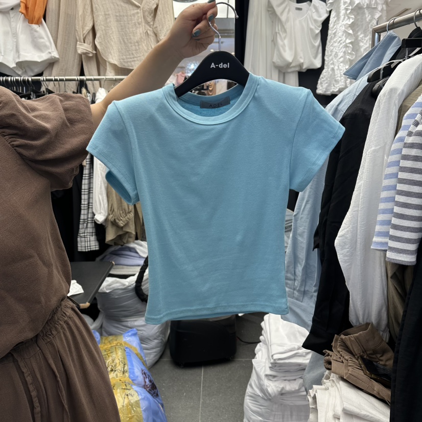 A-DEL韓國代購女裝新品時尚26夏季人氣熱賣推薦休閑T恤A-DELT恤圖色2