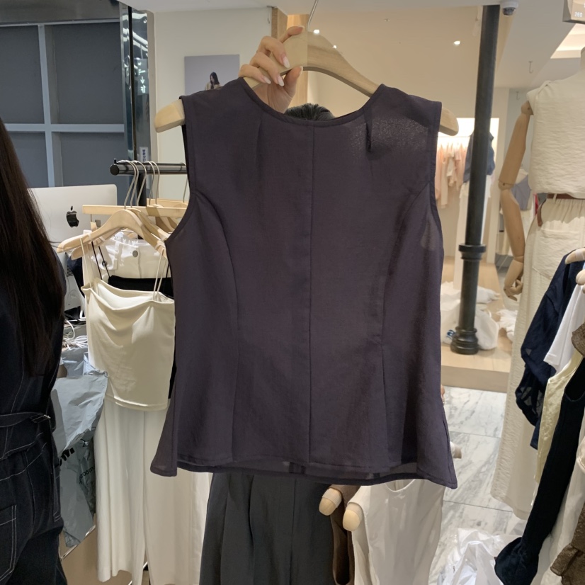 W AND J東大門實拍韓國女裝新品熱賣推薦時尚26夏季吊帶背心W AND J吊帶/背心圖色3