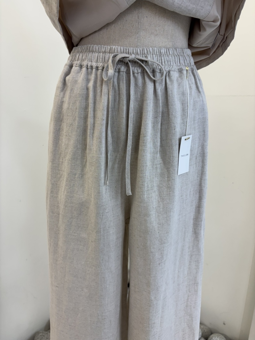 THE LOW韓國東大門代購女裝新品推薦26夏季套裝兩件套亞麻THE LOW套裝