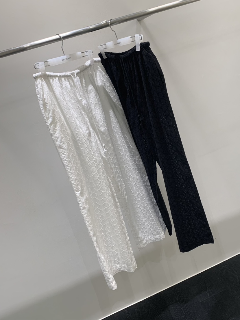 LOVE MOMENT韓國代購女士新品熱賣時尚休閑人氣休閑褲蕾絲LOVE MOMENT休閑褲