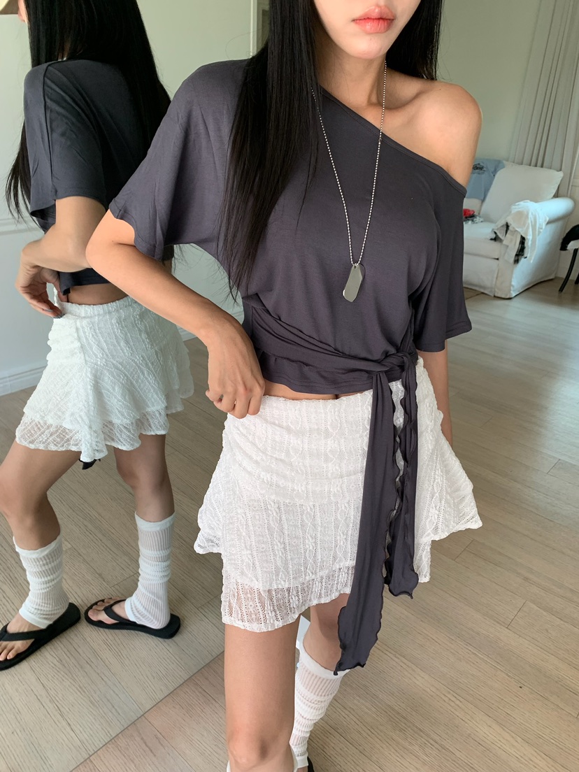 BADCALM韓國東大門直郵女士新品時尚熱賣休閑推薦26夏季短裙BADCALM短裙