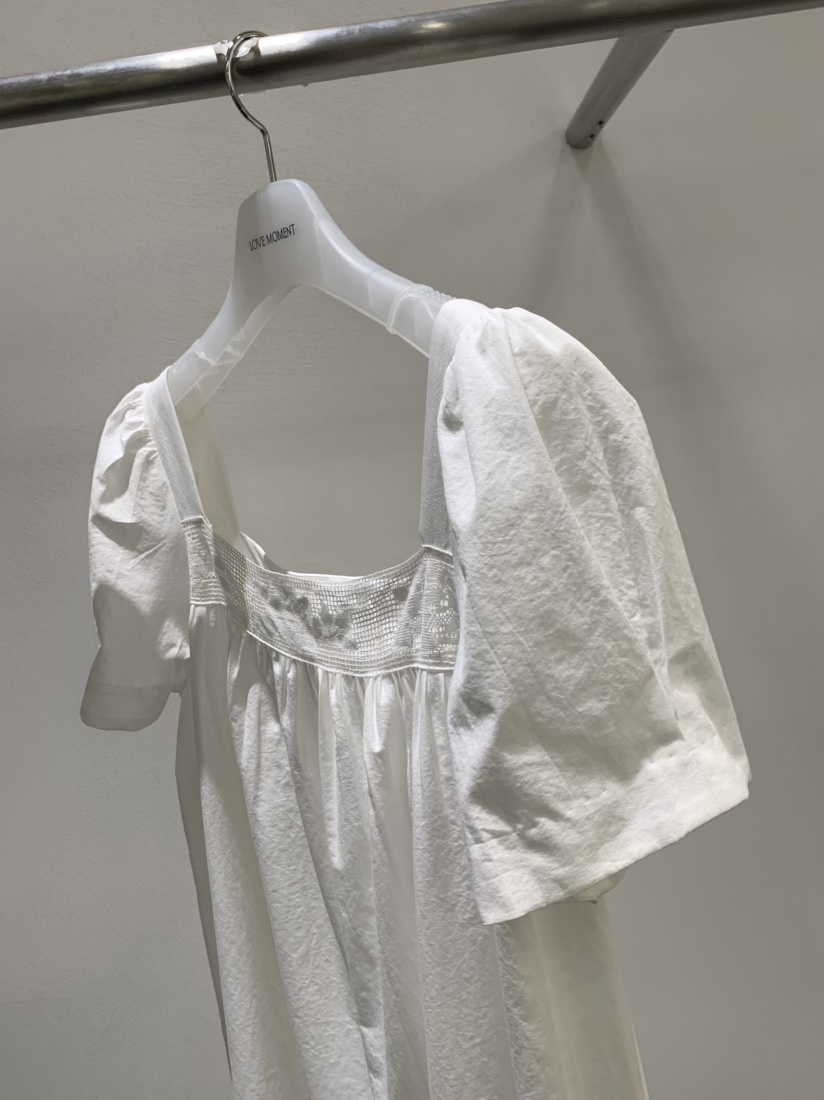 LOVE MOMENT韓國東大門代購女裝新品26夏季休閑連衣裙蕾絲LOVE MOMENT連衣裙