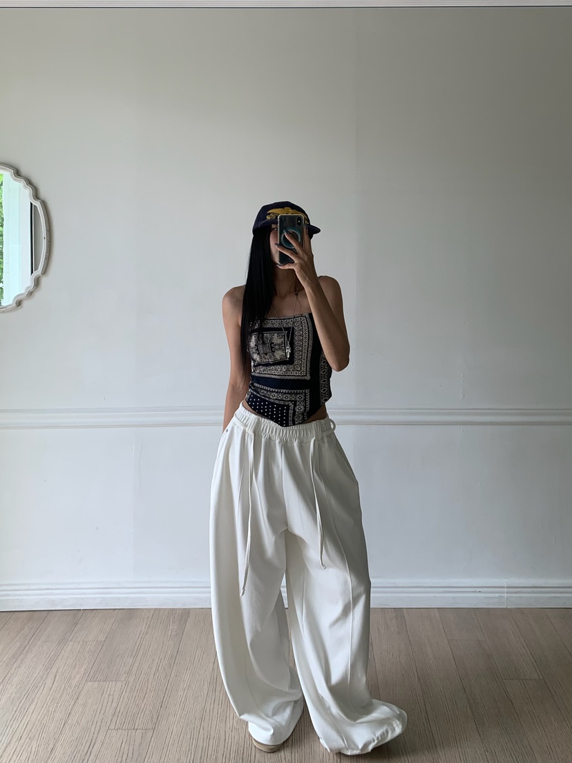 BADCALM韓國直郵女裝新款時尚26夏季推薦吊帶背心圍巾無袖BADCALM吊帶/背心