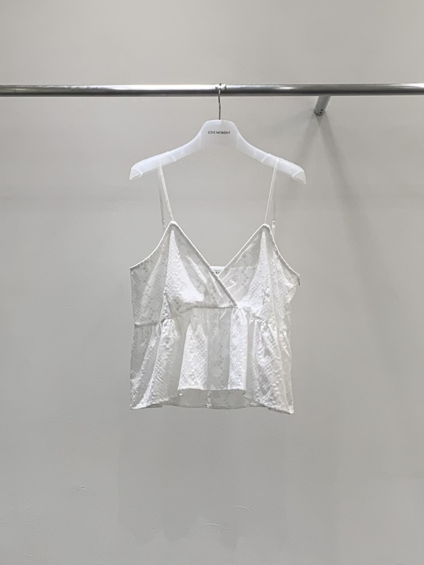 LOVE MOMENT韓國代購女士新品人氣熱賣吊帶背心蕾絲無袖LOVE MOMENT吊帶/背心圖色1