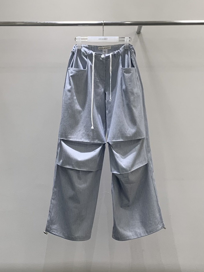 LOVE MOMENT韓國東大門直郵女裝新品推薦人氣休閑褲條紋LOVE MOMENT休閑褲圖色2
