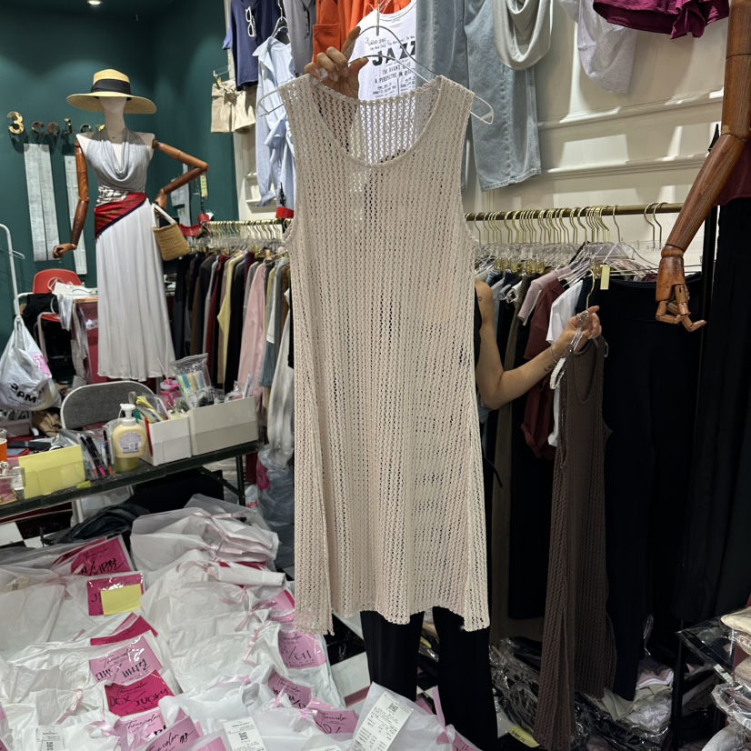 3COLOR韓國直郵女士新品26夏季連衣裙Three color連衣裙圖色1