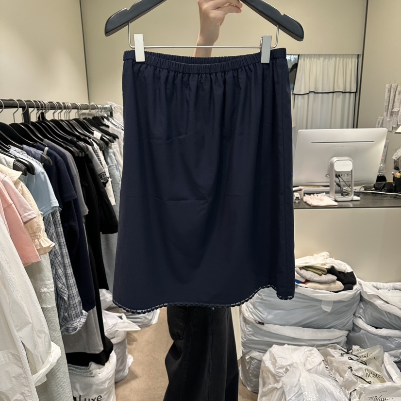RE STOCK韓國直郵實拍女裝新款時尚推薦休閑半身裙中短裙RE STOCK半身裙/中短裙圖色2