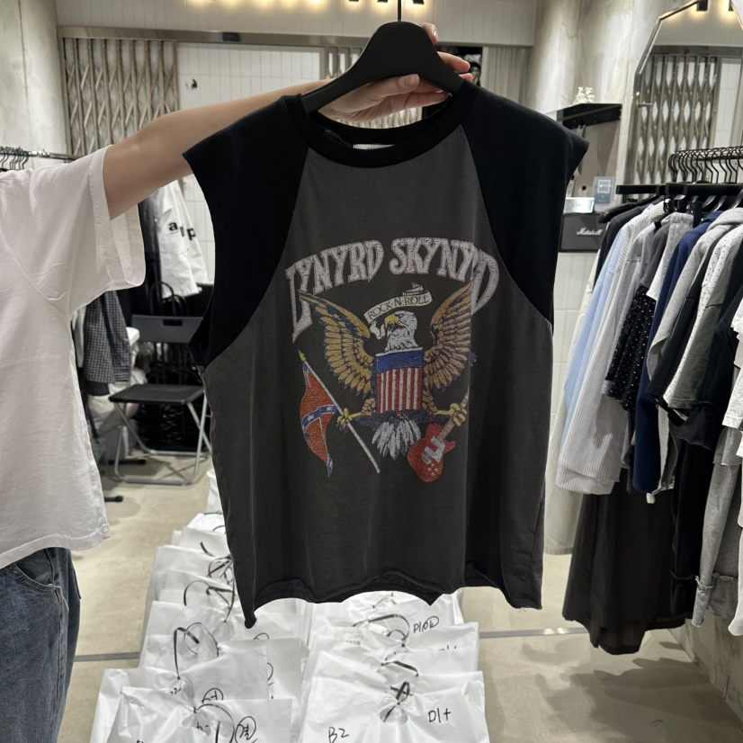VANTA韓國東大門直郵女士新款時尚人氣休閑推薦吊帶背心復古VANTA吊帶/背心圖色2