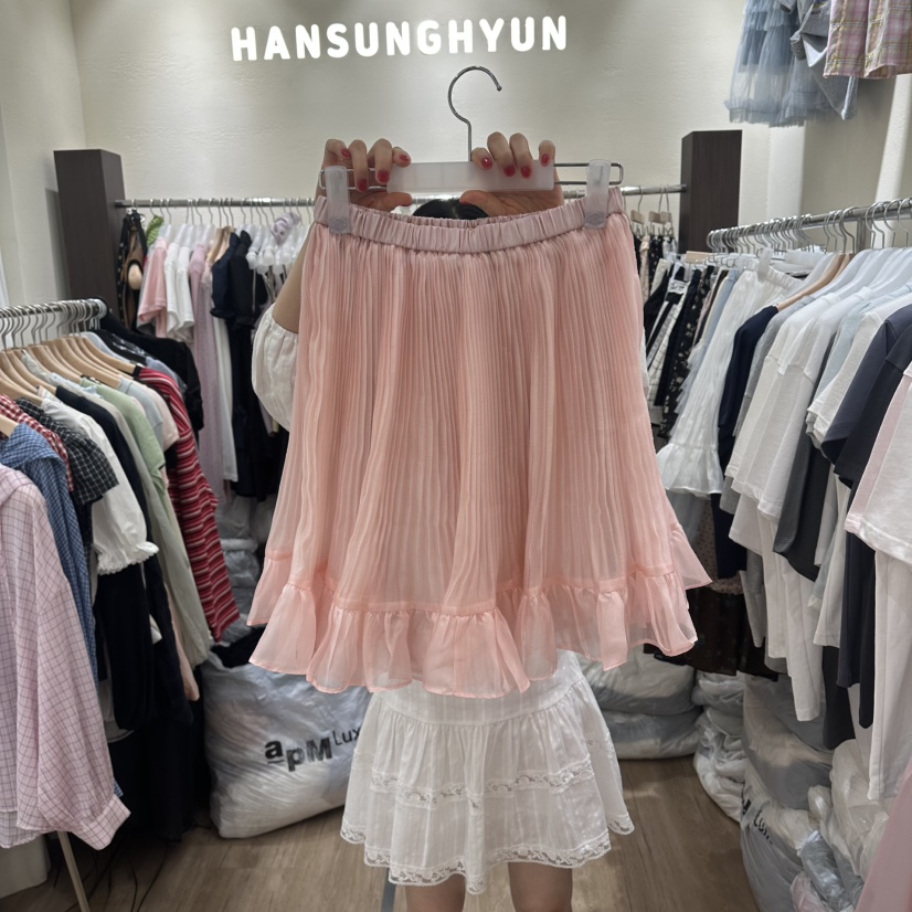 HANSUNGHYUN韓國東大門直郵女裝新品休閑26夏季半身裙中短裙HANSUNGHYUN半身裙/中短裙圖色2