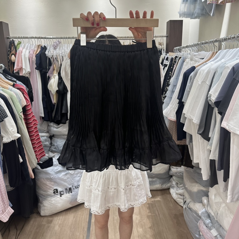 HANSUNGHYUN韓國東大門直郵女裝新品休閑26夏季半身裙中短裙HANSUNGHYUN半身裙/中短裙圖色3