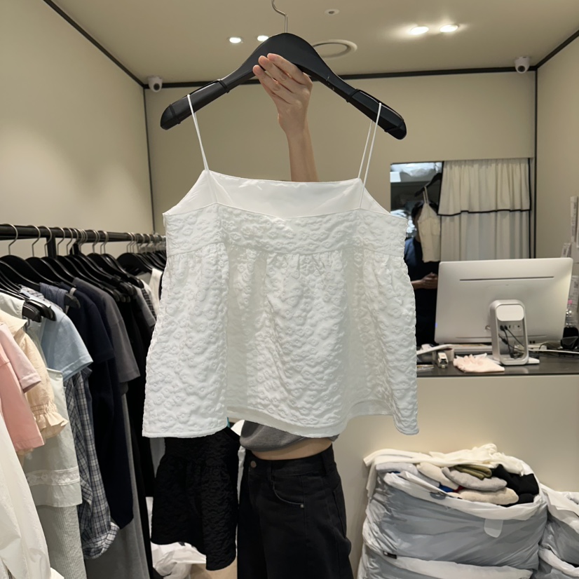 RE STOCK韓國直郵女士新品時尚熱賣26夏季人氣休閑吊帶背心RE STOCK吊帶/背心
