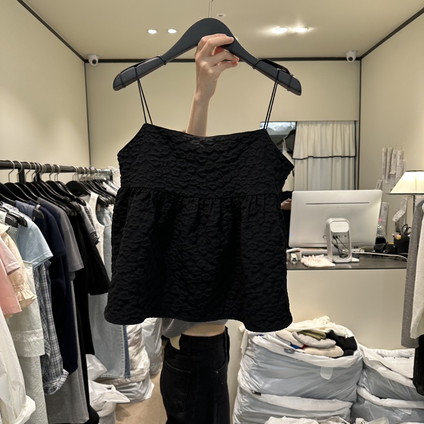 RE STOCK韓國直郵女士新品時尚熱賣26夏季人氣休閑吊帶背心RE STOCK吊帶/背心圖色2