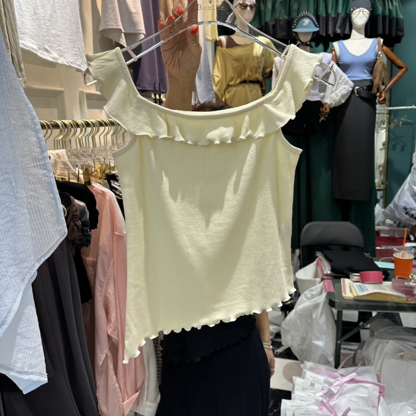 3COLOR東大門實拍韓國女裝新款26夏季T恤Three colorT恤圖色1