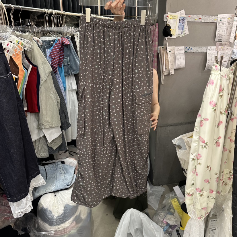 MOMAZU韓國直郵女裝新品26夏季時尚人氣休閑推薦休閑褲小花MOMAZU休閑褲