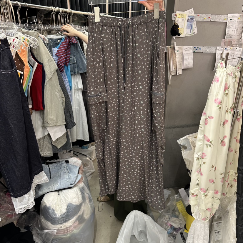 MOMAZU韓國直郵女裝新品26夏季時尚人氣休閑推薦休閑褲小花MOMAZU休閑褲圖色1