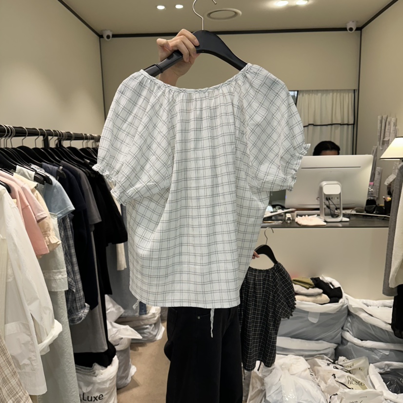 RE STOCK韓國直郵女士新品時尚26夏季休閑熱賣襯衫蕾絲衫RE STOCK襯衫/蕾絲衫