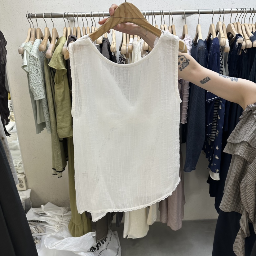 FOUNDATION韓國直郵女裝新品26夏季人氣吊帶背心不含項鏈FOUNDATION吊帶/背心