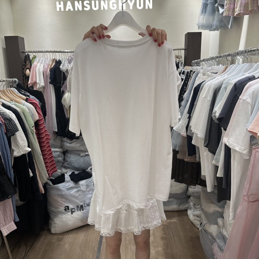 HANSUNGHYUN韓國直郵實拍女士新品時尚26夏季熱賣休閑T恤HANSUNGHYUNT恤