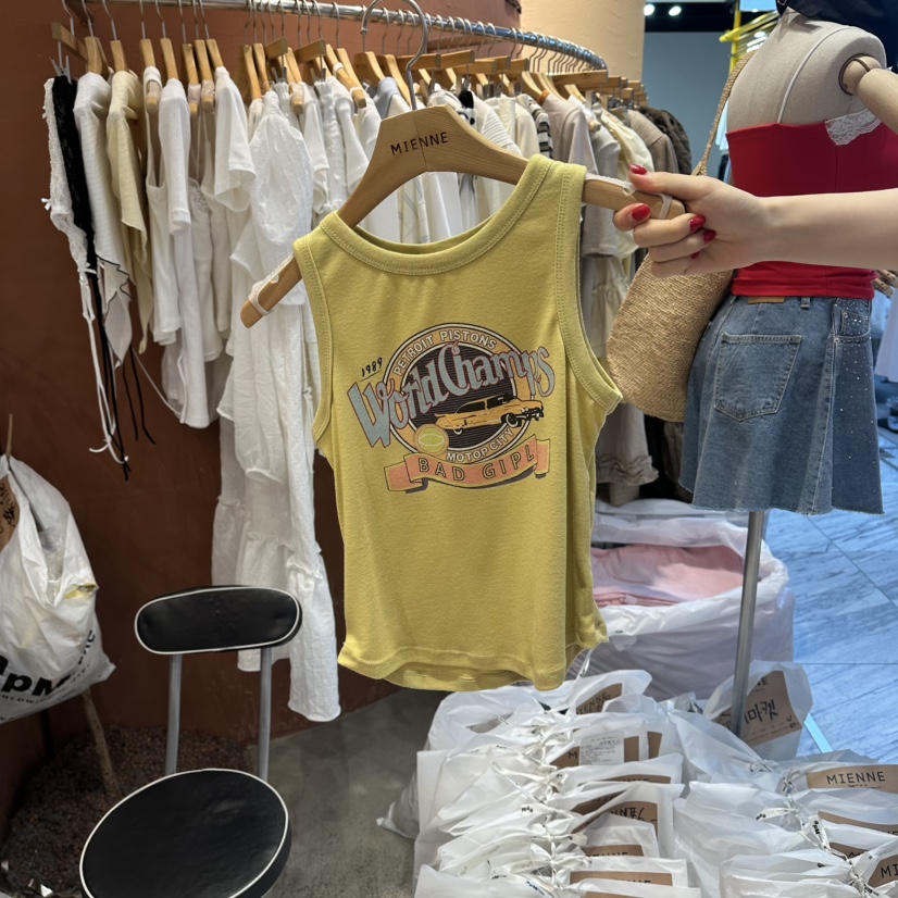 MIENNE東大門實拍韓國女裝新品推薦26夏季熱賣時尚吊帶背心MIENNE吊帶/背心圖色3
