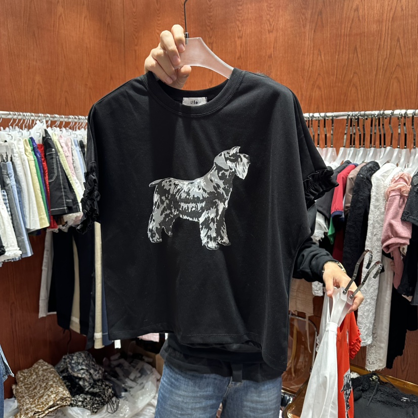 ILLO/MOCI韓國東大門代購女裝新品休閑熱賣26夏季人氣T恤ILLO/MOCIT恤圖色3
