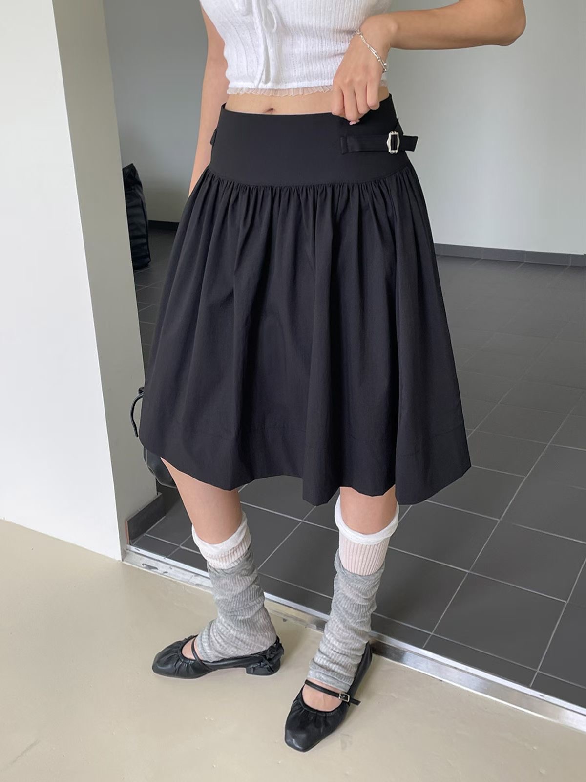 아카시아-T韓國直郵實拍女士新款推薦休閑26夏季半身裙中短裙acacia-2件起訂半身裙/中短裙圖色2