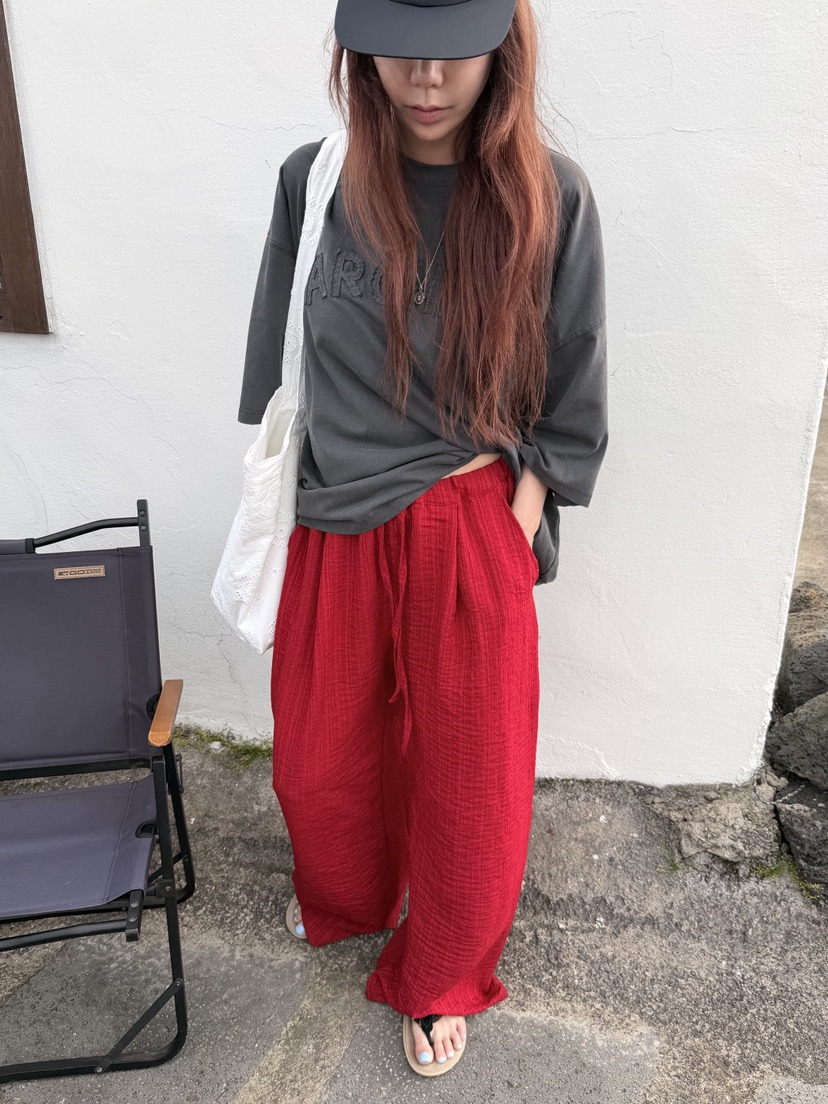 SUNDER MARKET韓國直郵女裝新款時尚26夏季推薦熱賣休閑褲SUNDER MARKET休閑褲